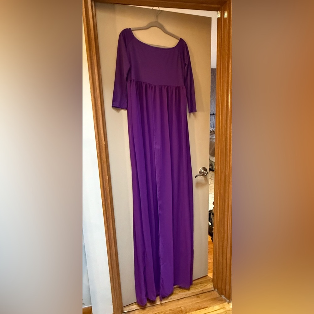 Elegant Purple Maxi Dress